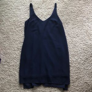 Navy blue shift dress